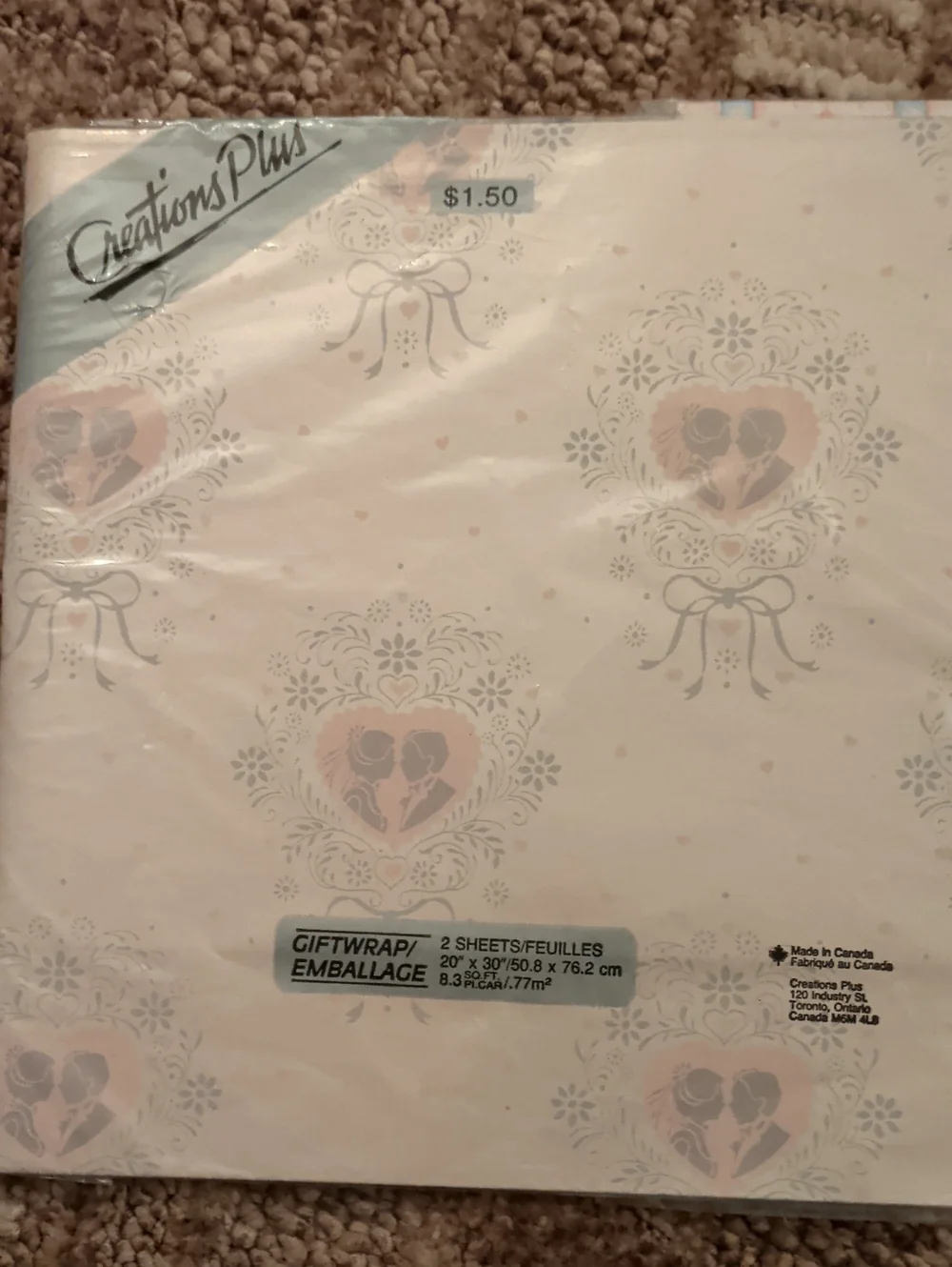 Lot of 20 Vintage Flat Gift Wrap Packs Hallmark American Greetings NOS Crafting